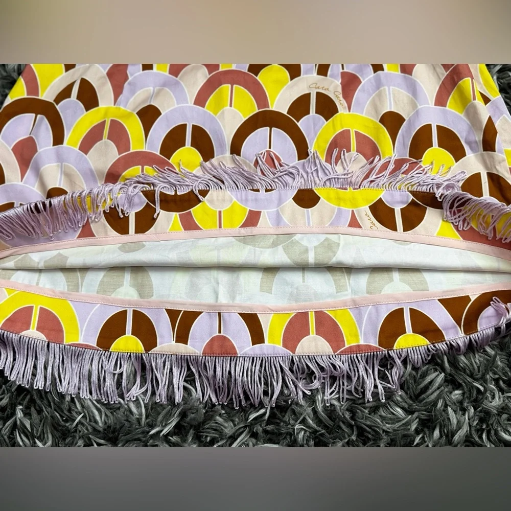 Cara Cara Vibrant Arch Mini Skirt with Fringe - Picture 3 of 10